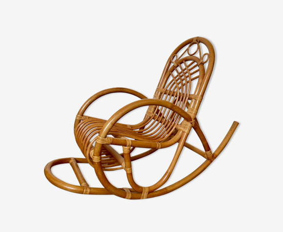 Rocking chair enfant osier