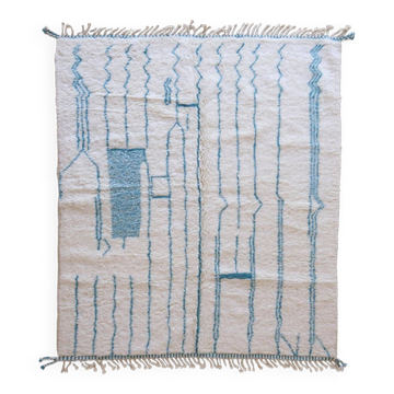 Blue Berber Rug - 280 x 214 cm