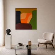 Art abstrait moderne signé 80x80cm