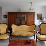 Napoleon III salon set – sofa and 2 armchairs, 19th century