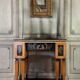 Console desk decorated with paintings, Pompeian style, circa 1880