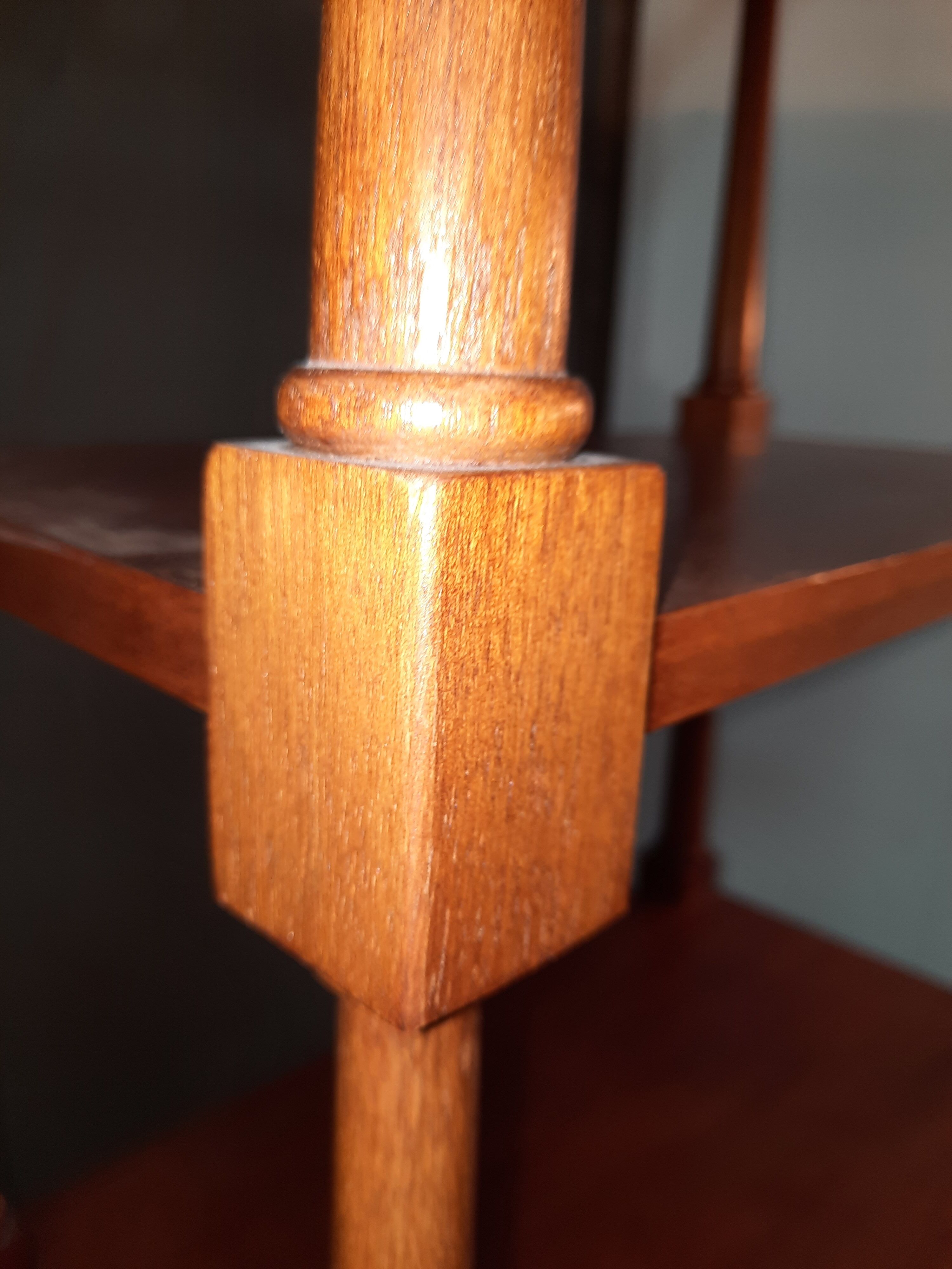 Natural wooden foot shelves