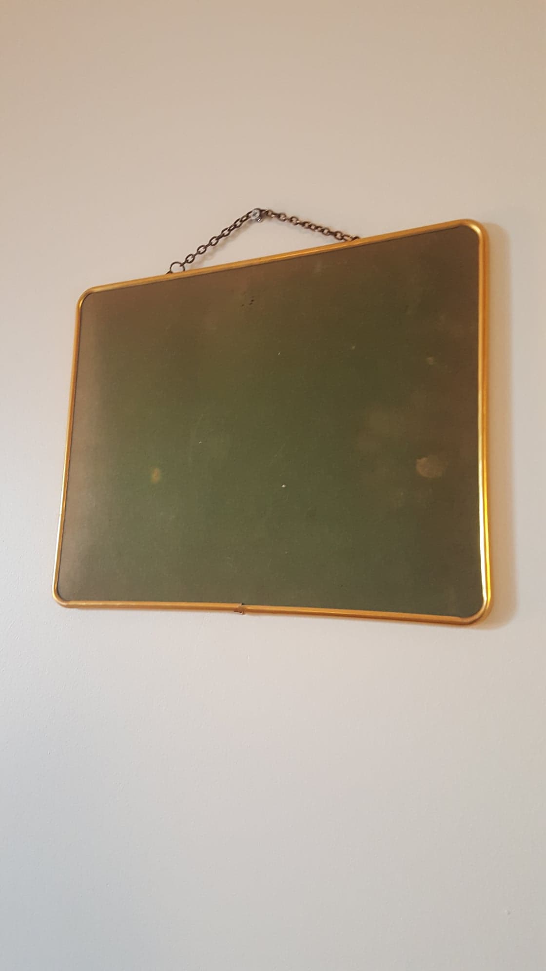 Vintage barber mirror 30x23cm