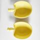Two yellow ceramic dishes