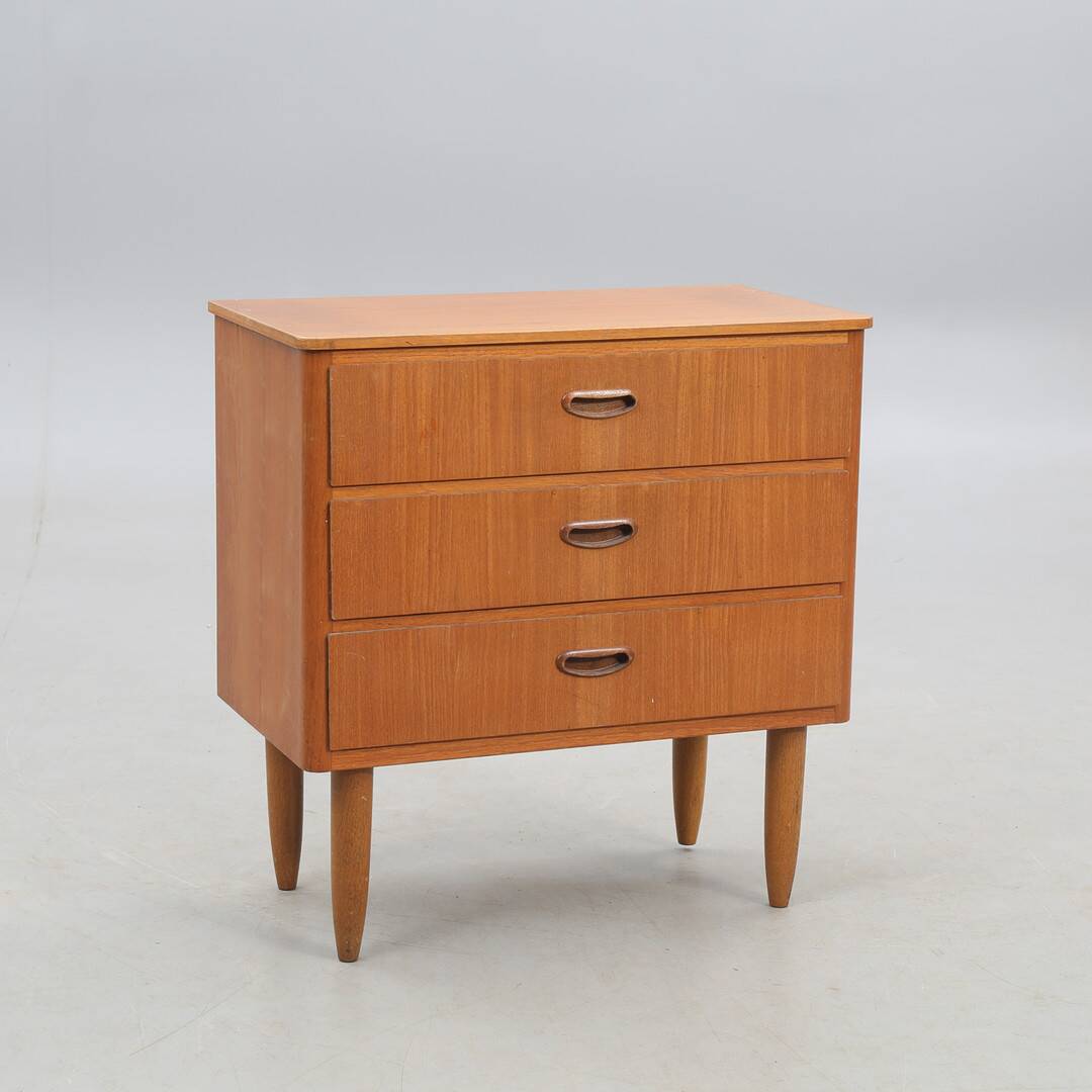 Vintage Sacandinavian chest of drawers 3 drawers 1960 Denmark