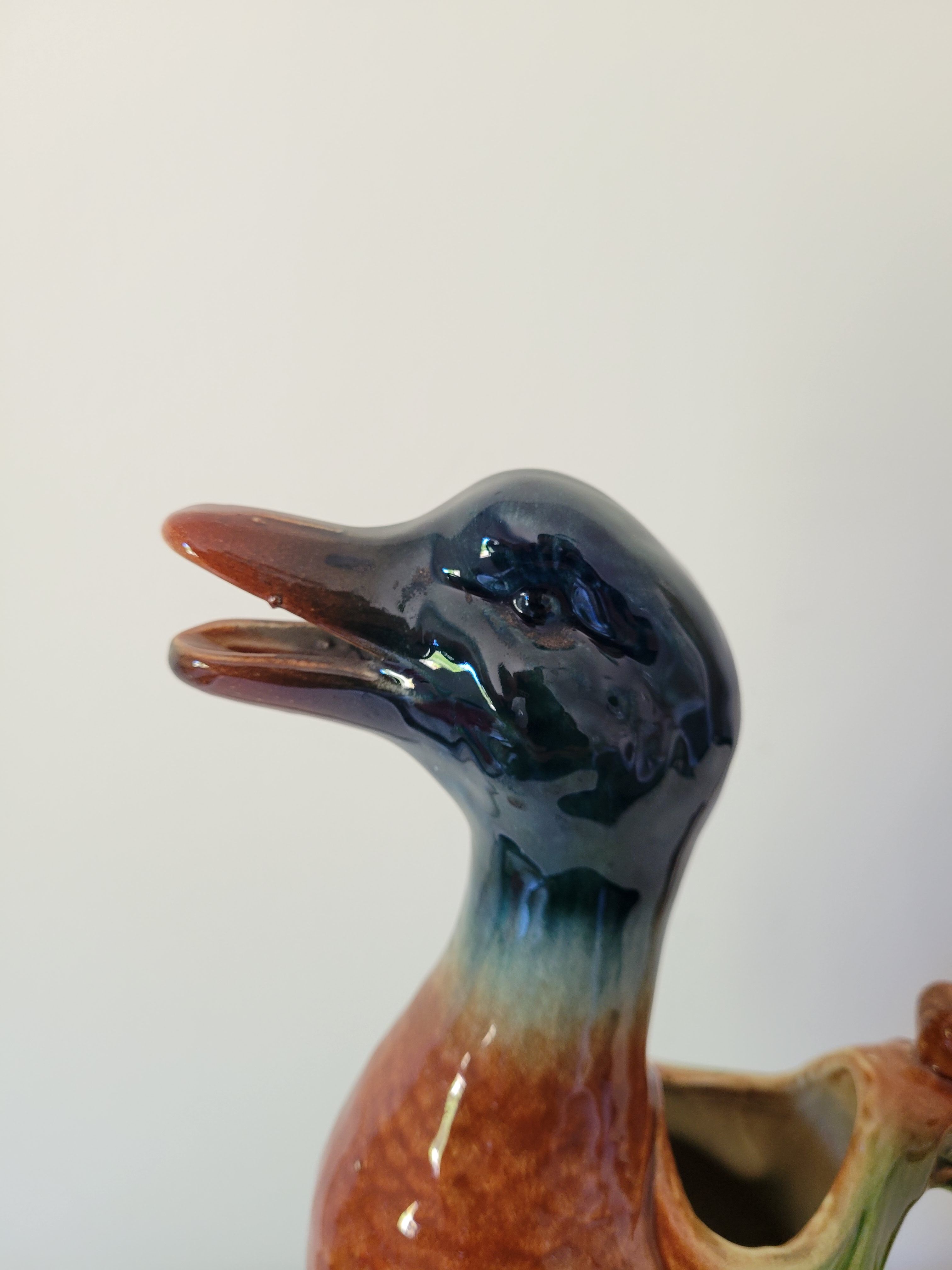 Zoomorphic pitcher duck Saint Clément