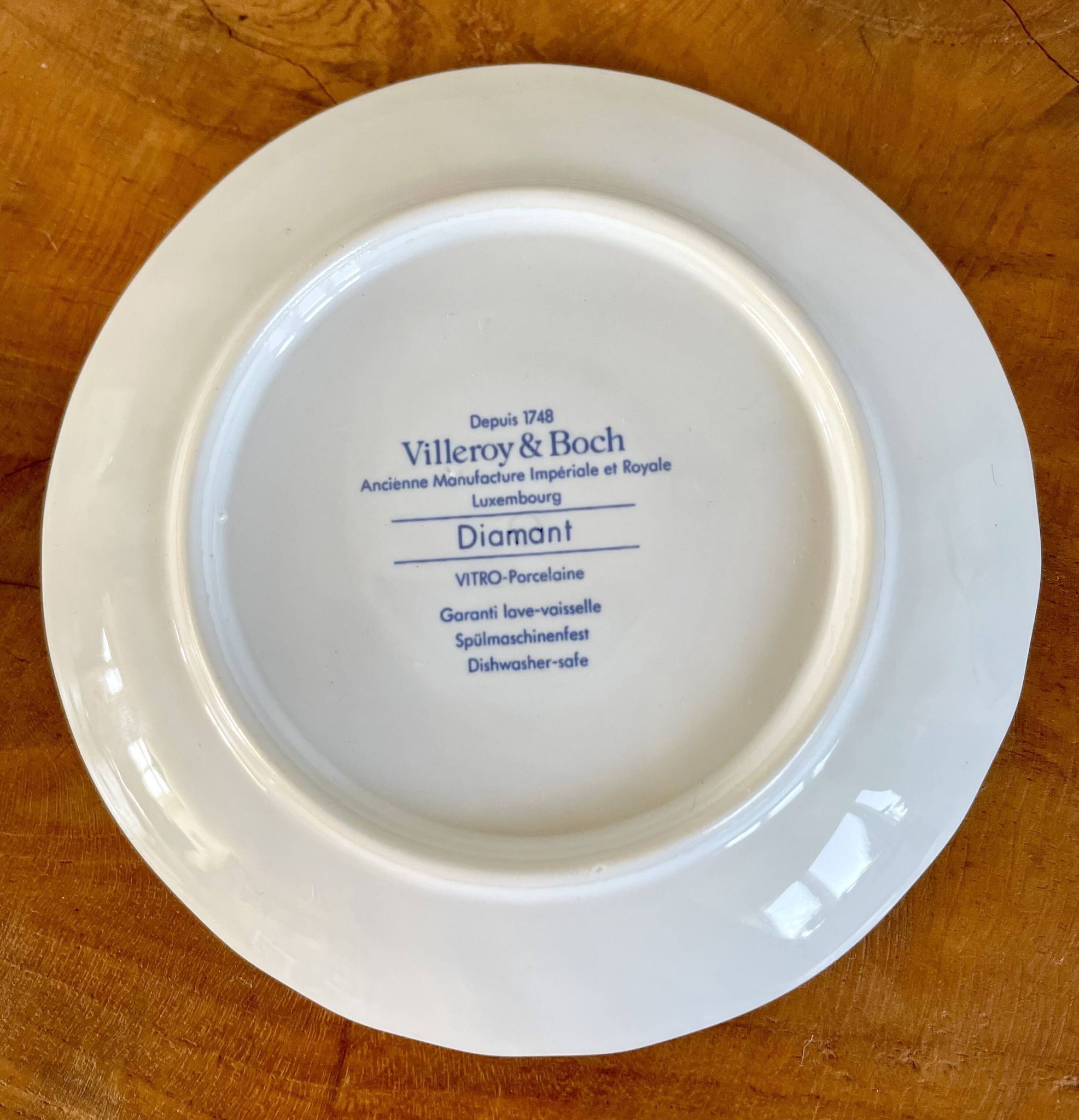 Villeroy & boch espresso or coffee cups with saucers, diamant series from the 1980s