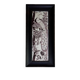 Three manganese Delft tiles forming a portrait of a peacock, 18th century.