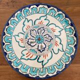 Iznik dish mid-20th century monogram floral decoration