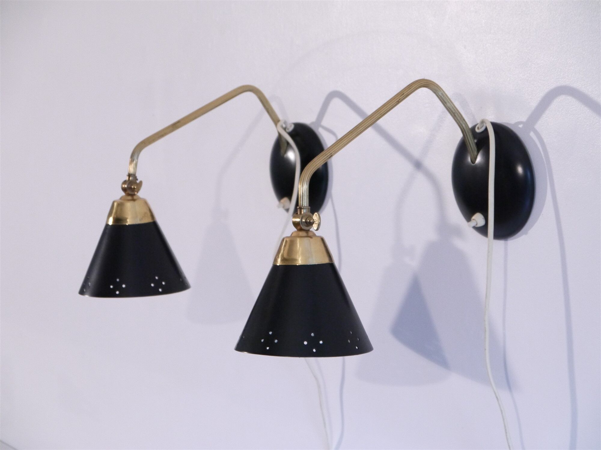 Pair of Scandinavian lamps or wall light 1960