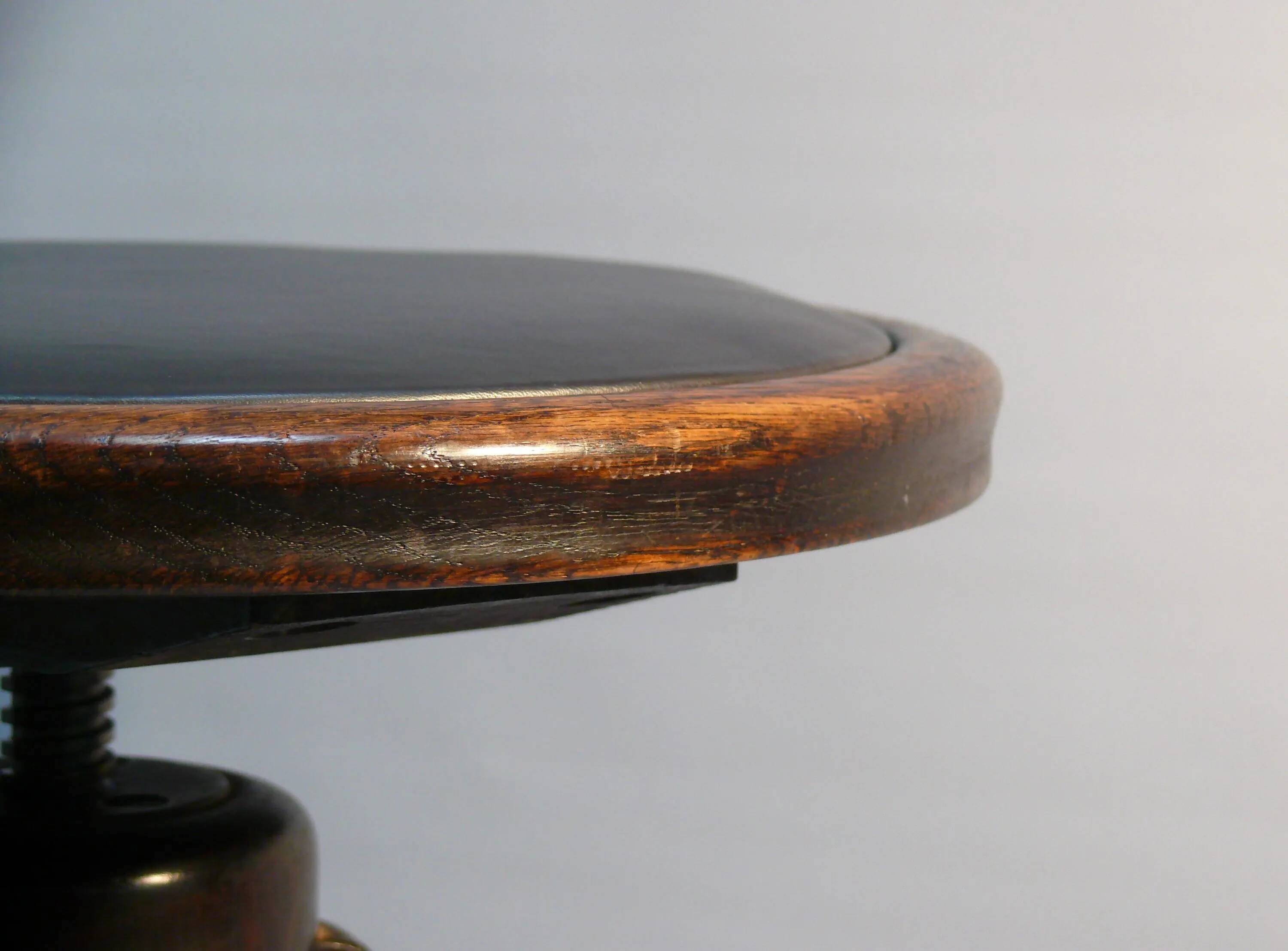 Art Nouveau piano stool, swivel stool, stool - after 1920
