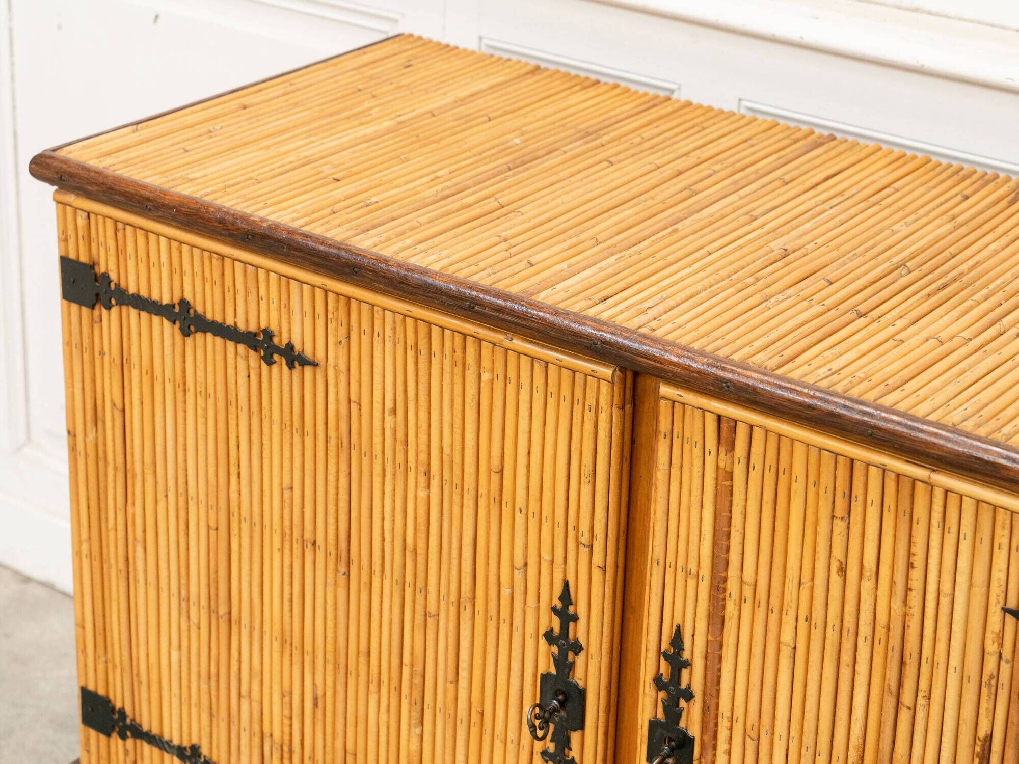 Audoux Minet rattan enfilade