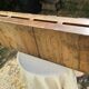 Vintage Wooden Building Mailbox Set