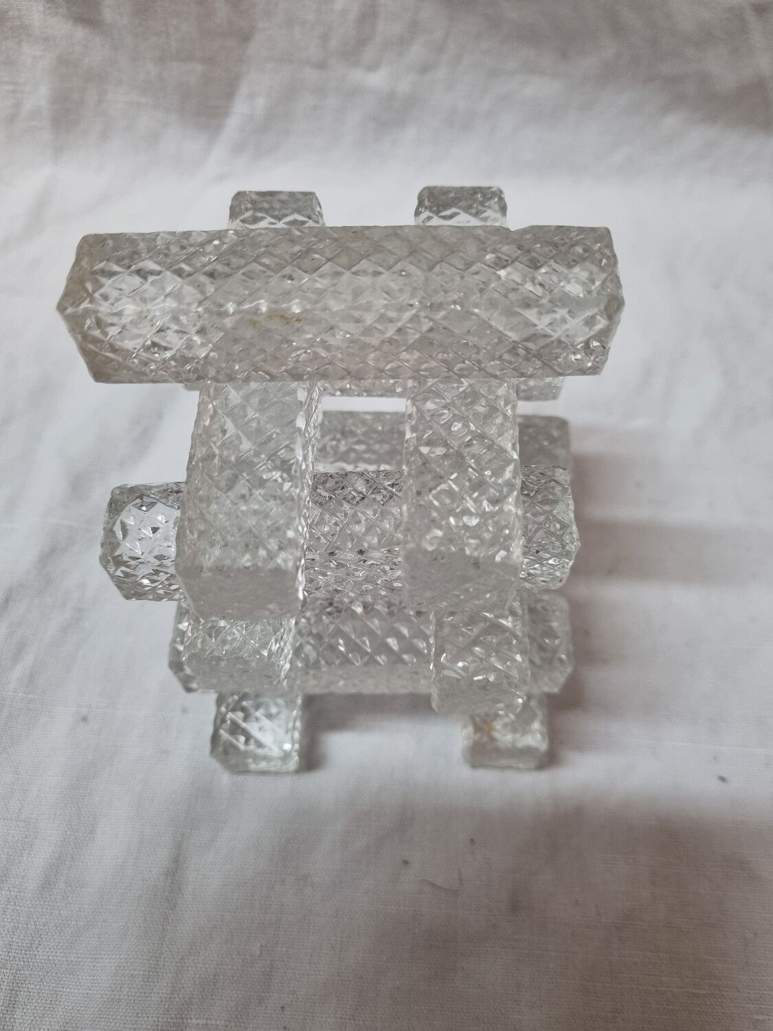Crystal knife holder, 1970