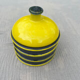 Yellow and navy jar