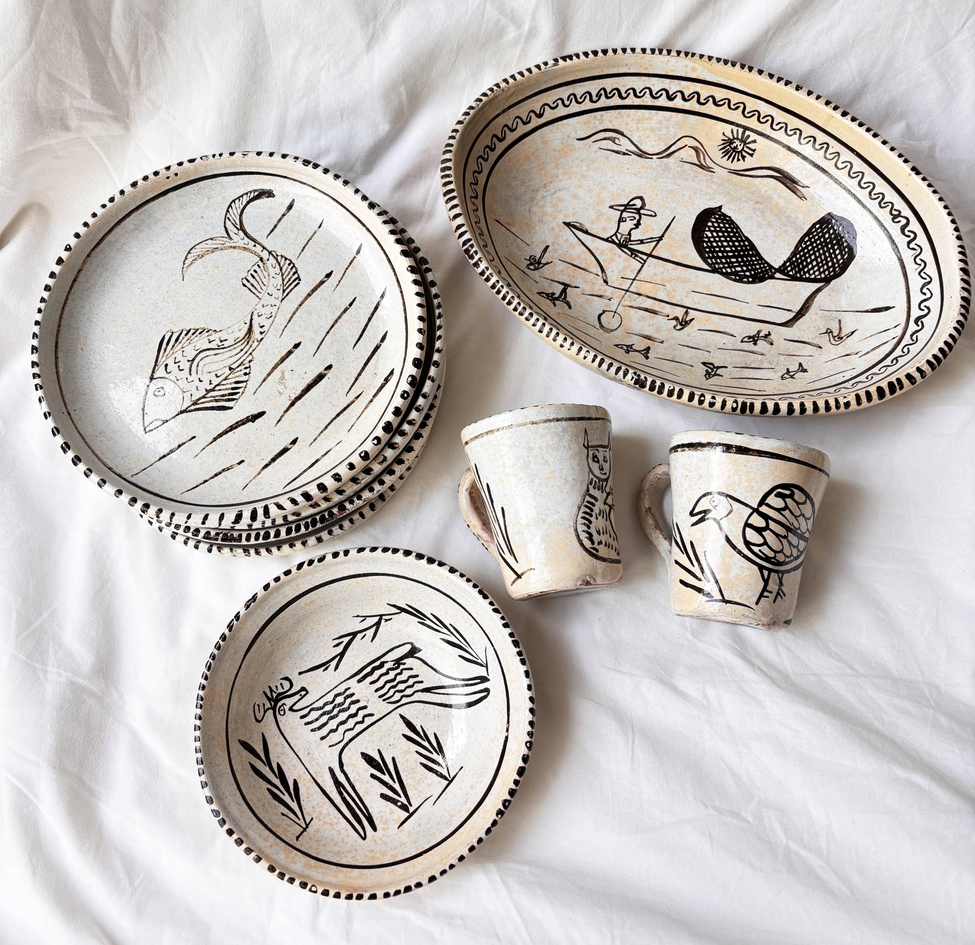 Rare ceramic service Bernardo Zaldizar