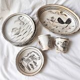 Rare ceramic service Bernardo Zaldizar