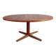 Very large Danish dining table in teak, oval and extendable, Dyrlund.