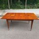 Scandinavian solid wood and rosewood dining table 1960