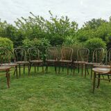 Set of 10 bistro chairs