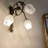 Two Art Nouveau wall lights