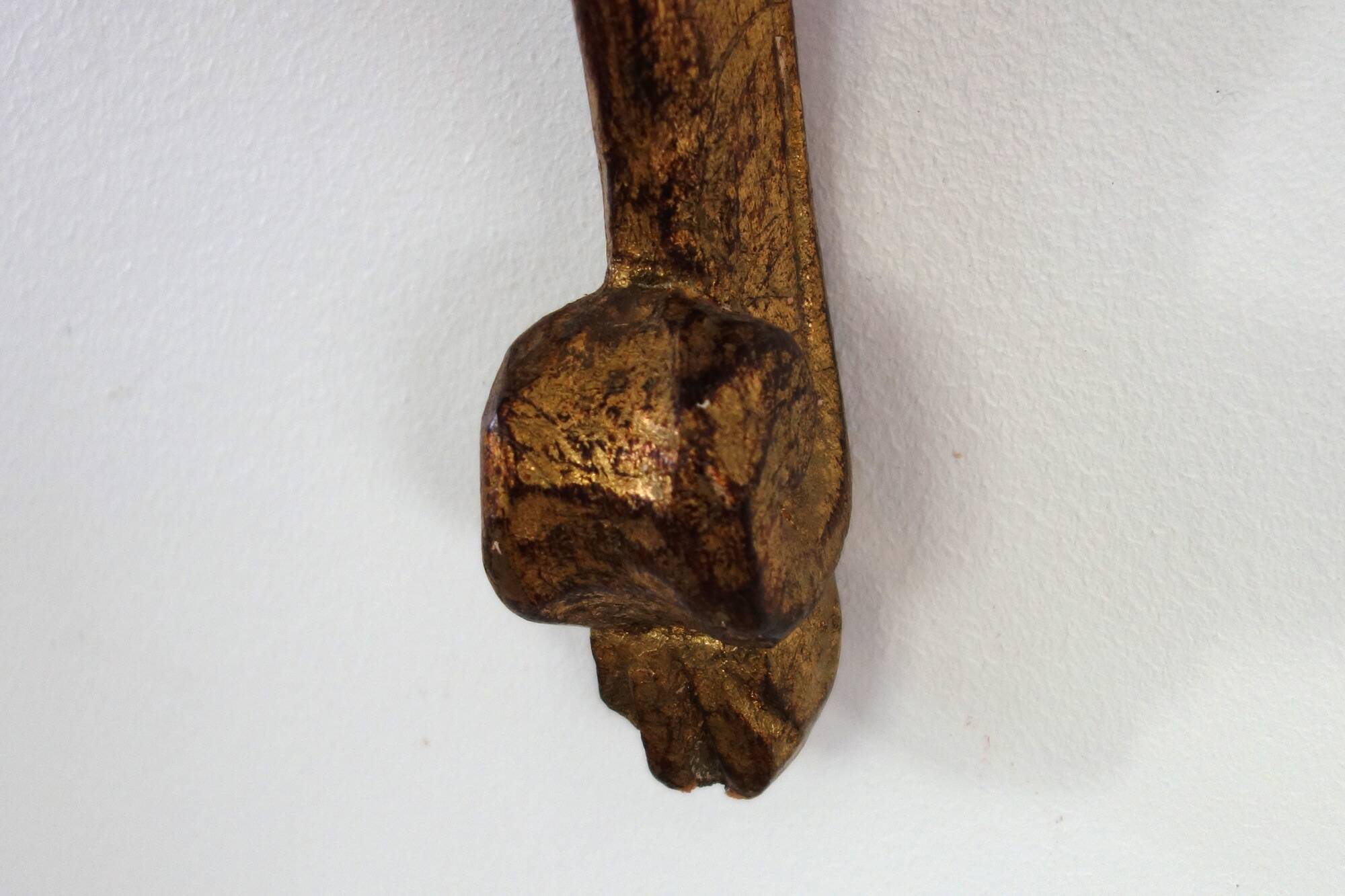 Vintage painted wooden console wall shelf