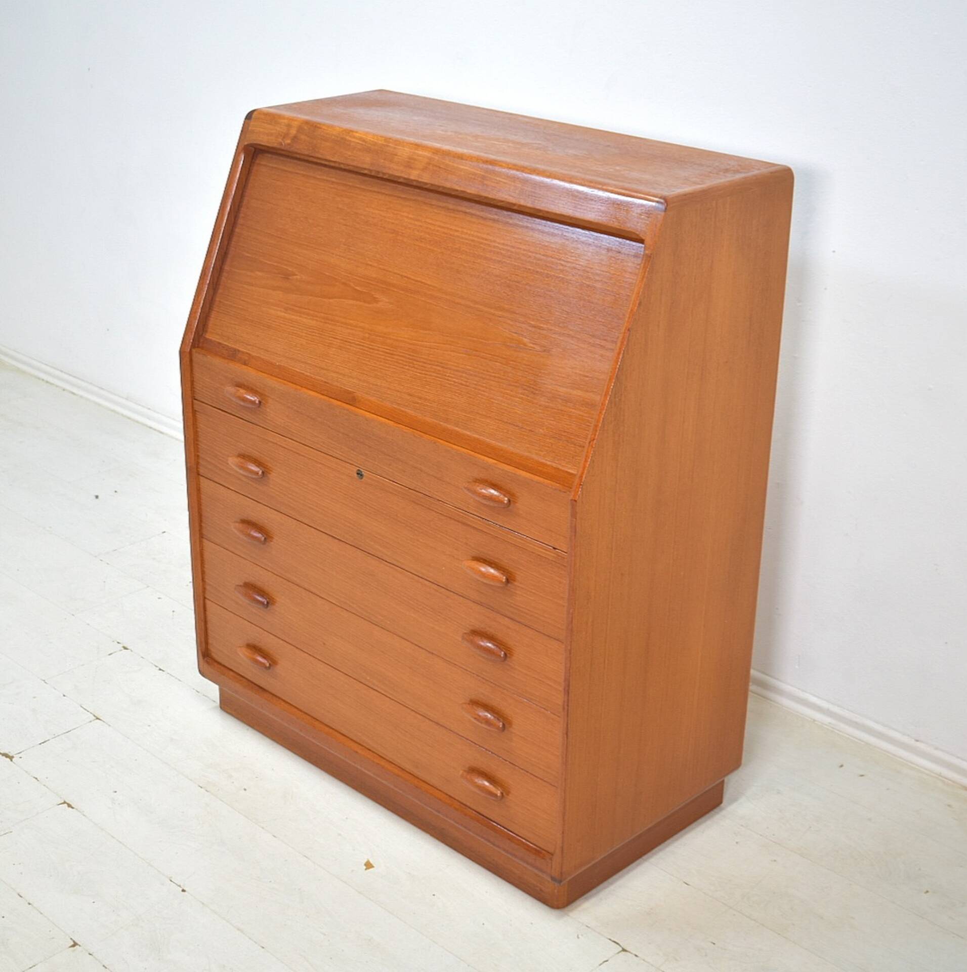 Teak Secretary by Dyrlund denmark 1960s desk Vintage Mid Century 