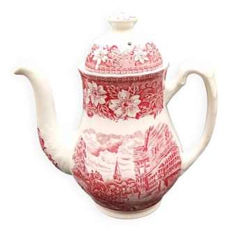Pink English coffee pot