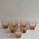 7 pink glasses