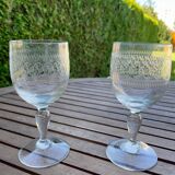 Lot de deux verres anciens.