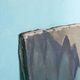 Danish tableau from the 1960s on canvas, colourful art of mountains and valleys.