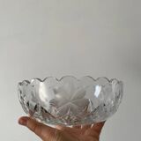 Engraved crystal salad bowl / fruit bowl