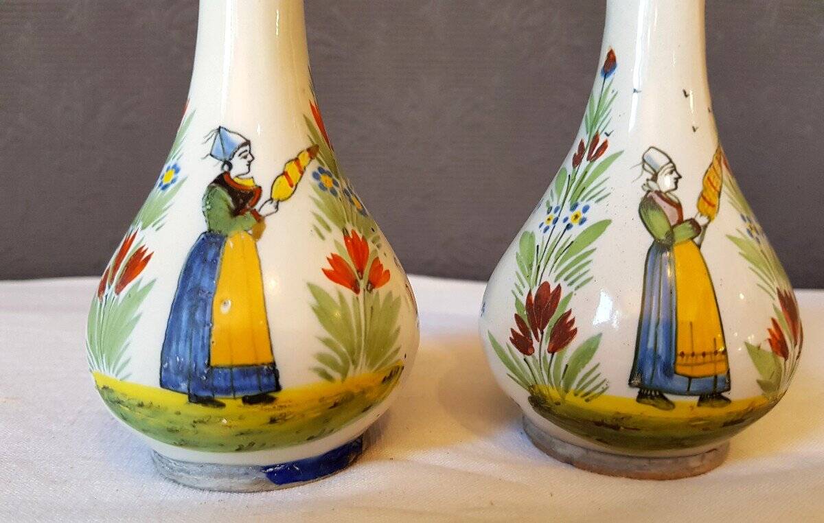 Paire de vases HR Quimper
