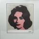 Lithographie offset Andy Warhol, Elizabeth Taylor Série limitée 133/300
