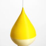 Beautiful original large 1960s Heifetz Rotaflex pendant lamp in drop shape