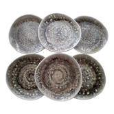6 flat ceramic plates from Niderviller Foam model