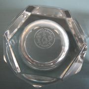 pair of salt shakers Baccarat art table vintage crystal salt shakers