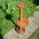 Column vintage wooden plants holder