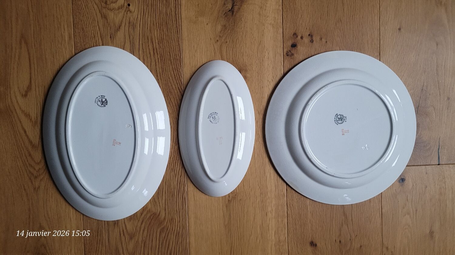 3 antique serving dishes