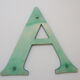 Letter to sign A green