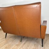 2-seater cognac sofa