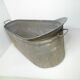 Zinc bathtub