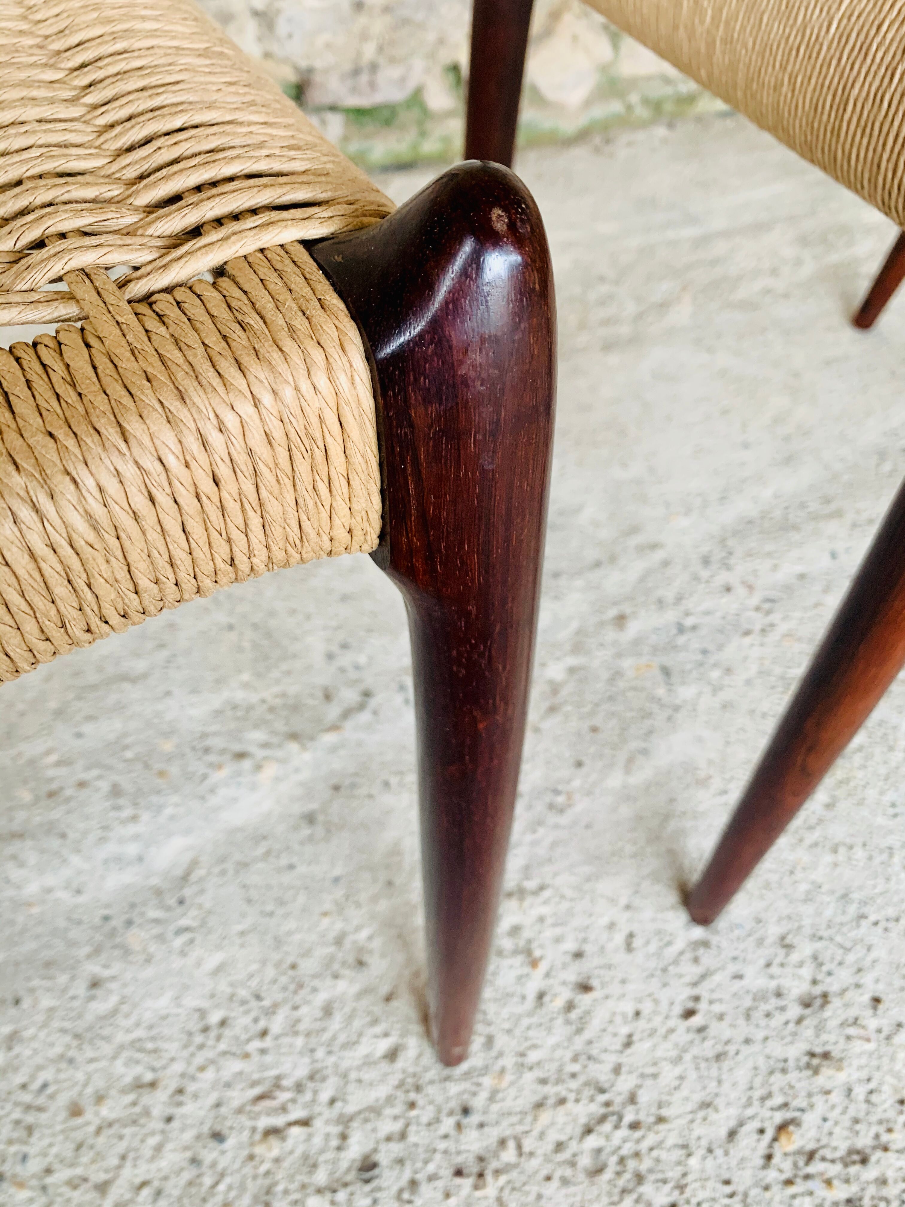 First edition rosewood model 78 dining chairs by Niels Moller, 1962-1970, Set of 6.