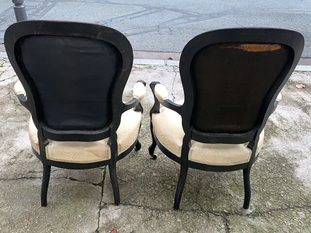 Pair of armchairs Napoleon III