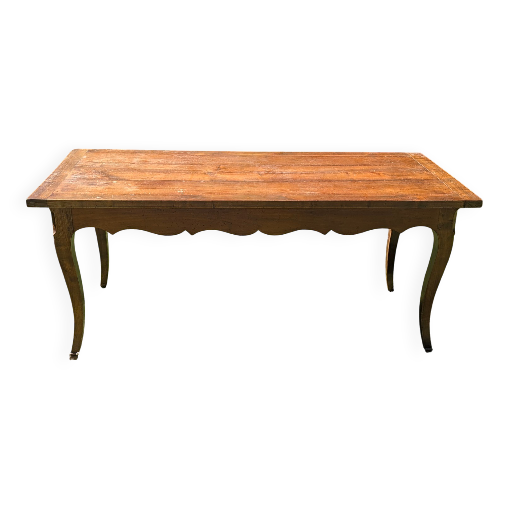 Louis XV style farmhouse table in solid wood - 175 cm
