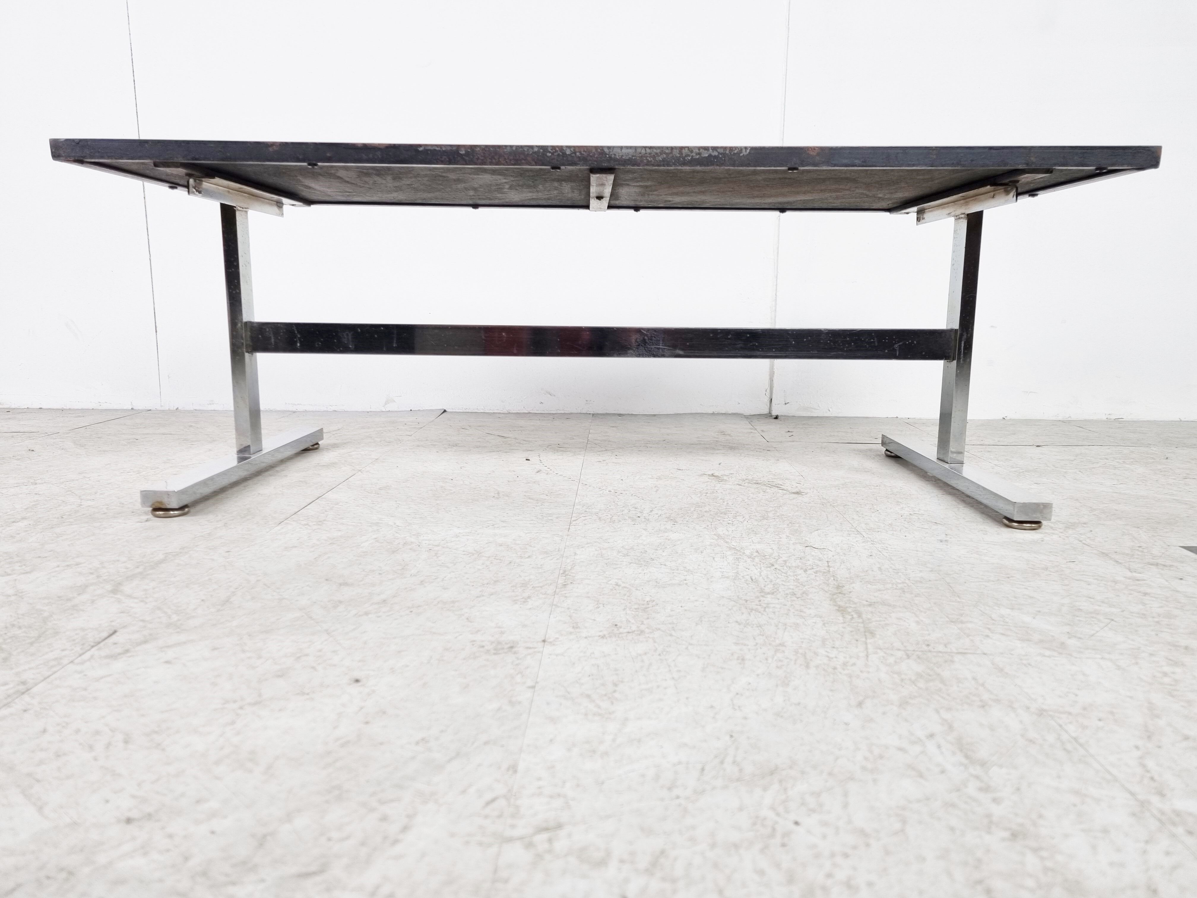 Mid-century ceramic coffee table by Julien de Covemaker, known as "Belarti", ceramist in Ostend