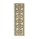 Handmade antique oriental beige runner rug 100 cm x 323 cm