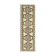 Handmade antique oriental beige runner rug 100 cm x 323 cm