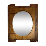 Miroir peint en bois du XIXe siècle 97cm
