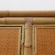 Mid-century bamboo and rattan wardrobe, Italy ca. 1960